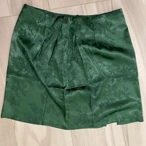 Cute green silk skirt